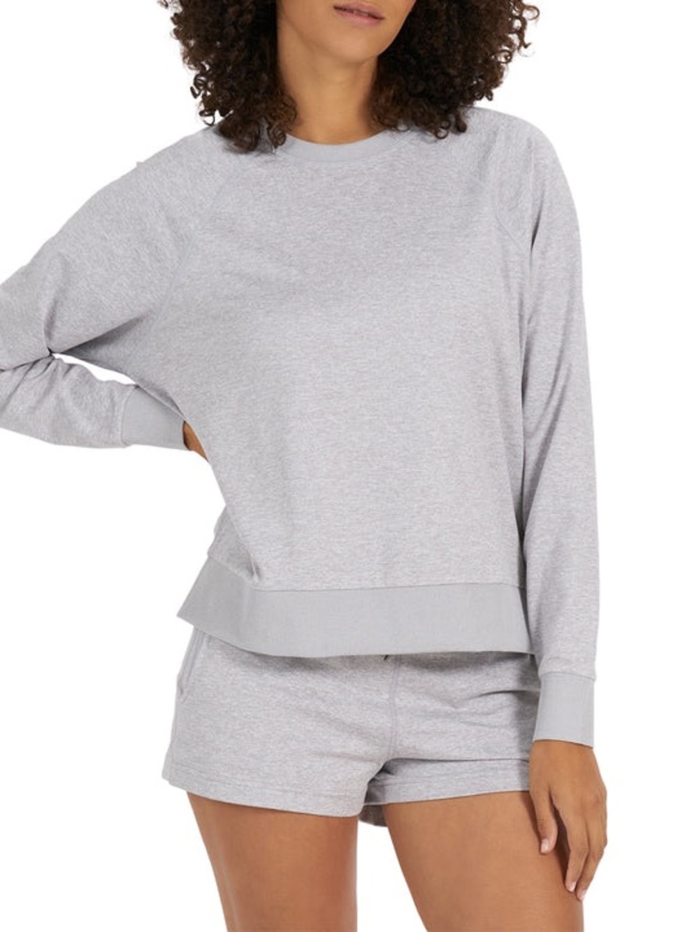 Vuori Long-Sleeve Halo Crew in Gray